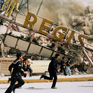 September 1985, Mexico City, Mexico --- A building collapses after the earthquake. --- Image by © Sergio Dorantes/Sygma/Corbis