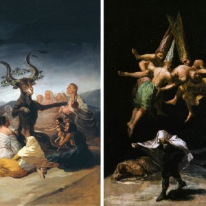 04 Vuelo de brujas, de Goya.