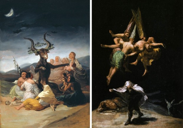 04 Vuelo de brujas, de Goya.