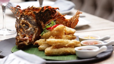 tempura de pez león